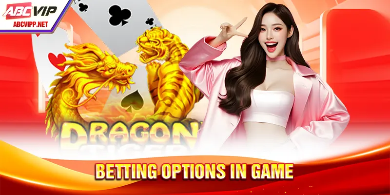 Betting options in game